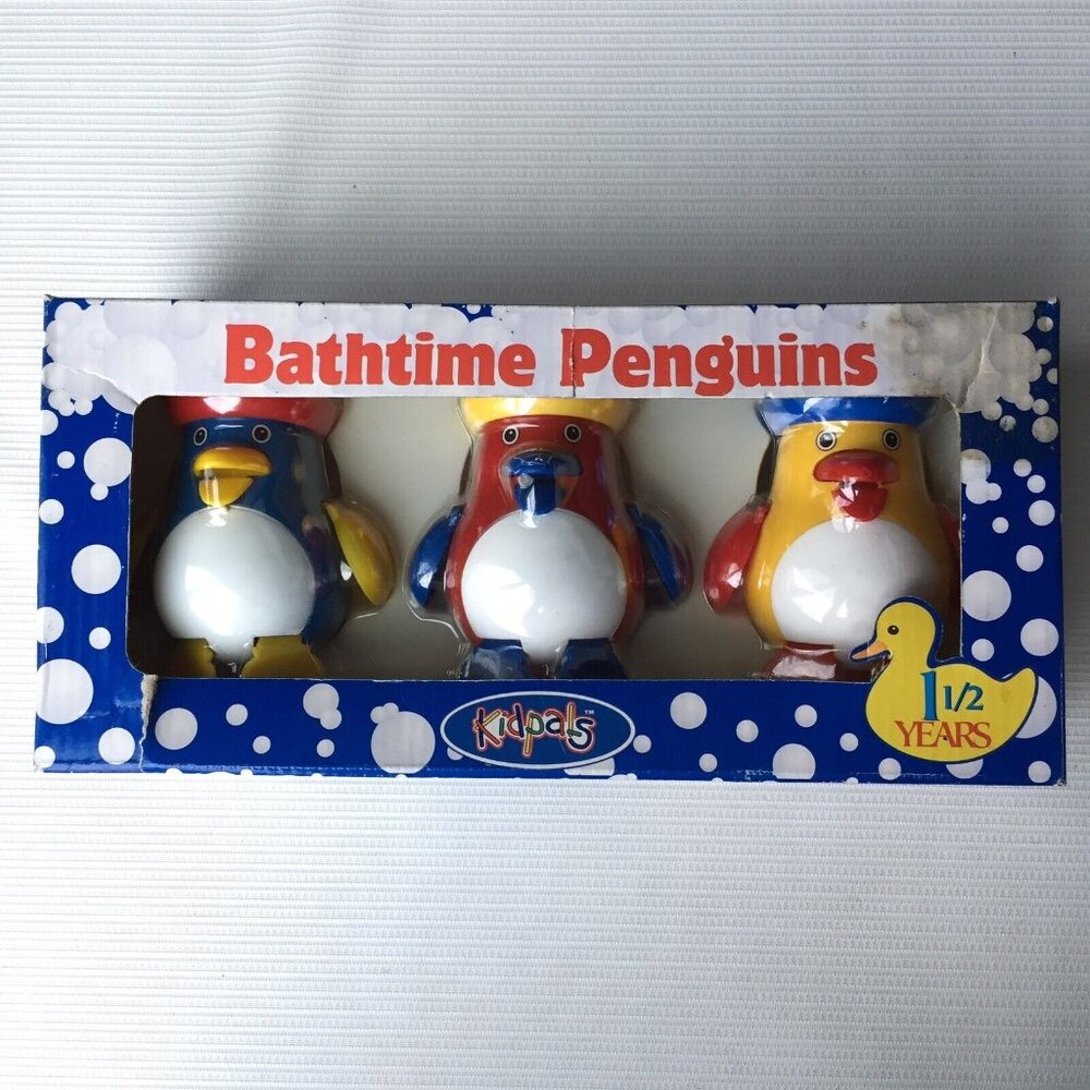 Bathtime Penguins Plastic Toys Baby Toddler Kids Bath Water Creative Play Gift